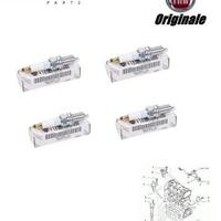 Kit 4 candele accensione originale fiat 500 500l i