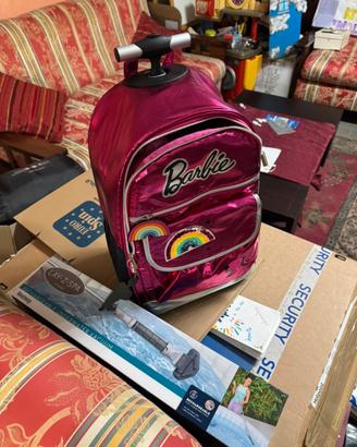 Trolley scuola barbie nuovo