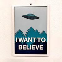 Quadretto in legno X-Files