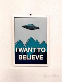 Quadretto in legno X-Files