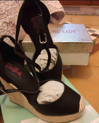 Espadrillas scarpe estive zeppa