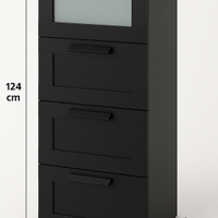 Cassettiera nera ikea