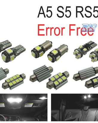 KIT 16 LAMPADE LED INTERNE PER AUDI A5 S5 RS5 B8 0
