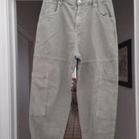 pantalone jeans verdino