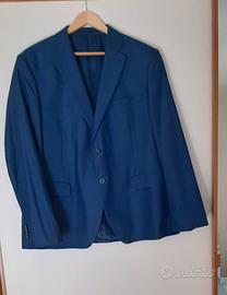 Abito uomo giacca e pantaloni blu tg. 58