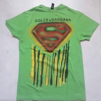 MAGLIA  SUPERMAN DOLCE E GABBANA L VERDE RARA