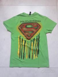 MAGLIA  SUPERMAN DOLCE E GABBANA L VERDE RARA