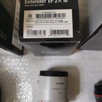 Canon extender 2x + flash speedlite 600EX RT 