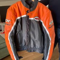Giacca moto pelle uomo tg52
