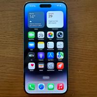 Iphone 14 pro max silver 128 gb 100% batteria