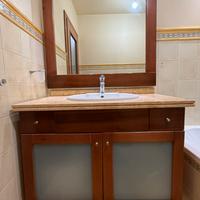 Mobile da bagno in legno massello