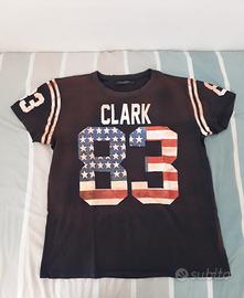 Maglietta Clark Uomo Maniche Corte America Style L