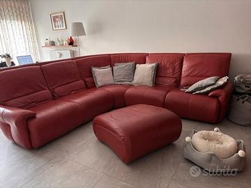 Divano angolare in pelle Chateau d'Ax