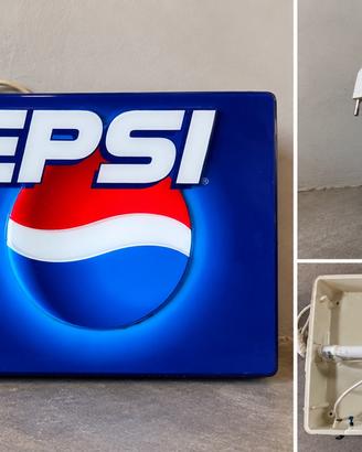 INSEGNA PUBBLICITARIA ORIGINALE PEPSI ANNI 90/2000