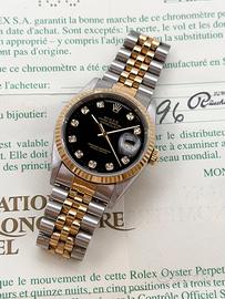 Rolex Datejust 16233 Diamanti, Full set,Si Permute
