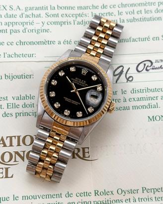 Rolex Datejust 16233 Diamanti, Full set,Si Permute