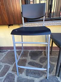 Sedia sgabello nera
