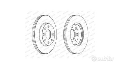 dischi anteriori ferodo premier Opel Corsa b c 
