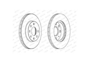 dischi anteriori ferodo premier Opel Corsa b c 