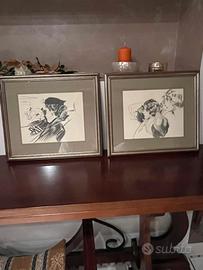 Quadri coppia figura donna