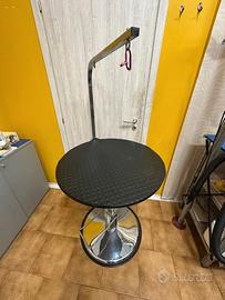 Tavolo tondo professionale da toelettatura