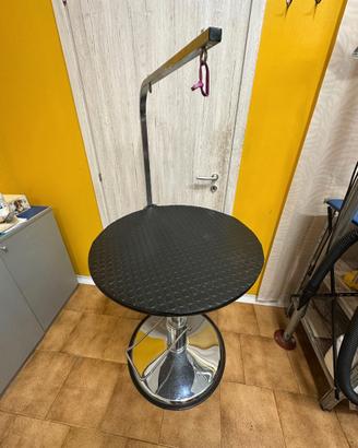 Tavolo tondo professionale da toelettatura