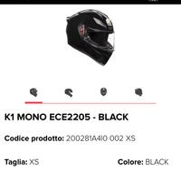 Casco AGV K1