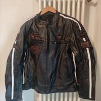 Giacca moto in pelle 