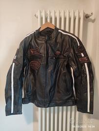 Giacca moto in pelle 