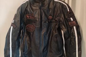Giacca moto in pelle 