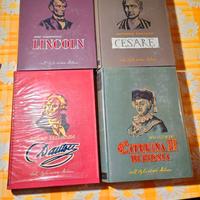 LOTTO 4 LIBRI DALL'OGLIO Lincoln, Danton, Cesare