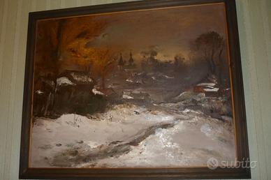 Zakharov *Inverno*, olio su tela, 1992,.