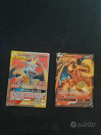 Charizard e Braixen GX e Charizard V