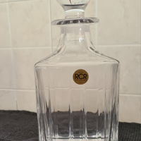 Bottiglia da liquore in cristallo RCR