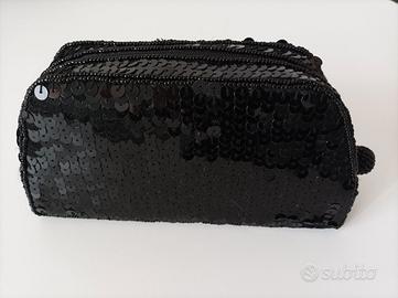 pochette nera con paillettes