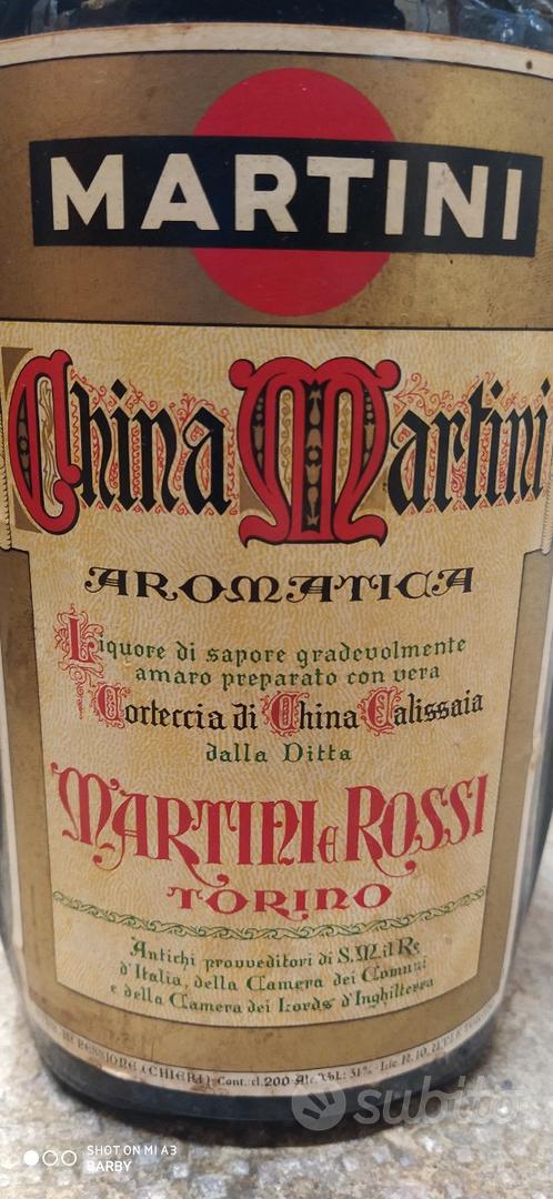 bottiglia liquore china martini vintage da collezione