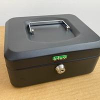 CASSETTA PORTAVALORI NERA - 20 x 16 - H 9 cm