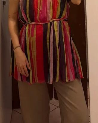 Top elegante estivo in seta