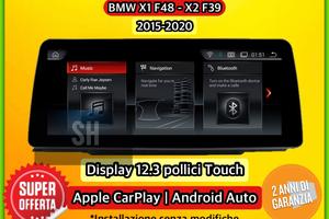 Monitor 12.3 pollici android| BMW X1 F48 - X2 F39