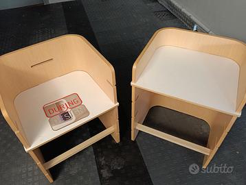 poltroncine (due)in legno