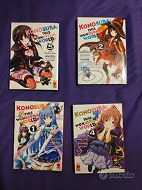 konosuba this wonderful world vol. 1-2-4-5