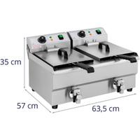 Friggitrice professionale doppia