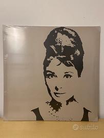 Audrey Hepburn quadro su tela 90x90