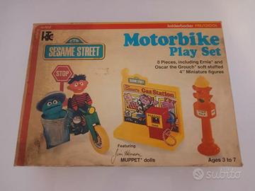 Motorbike Play Set Sesame Street Knickerbocker