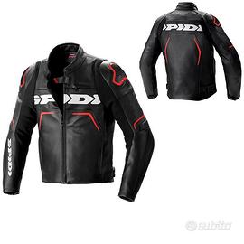 GIACCA PELLE RACING MOTO SPIDI EVORIDER 2 ROSSO