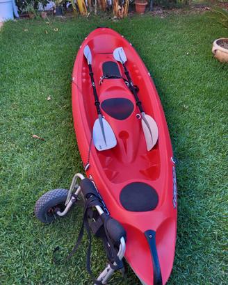 Canoa Rigida BIC Tobago rossa e bianca