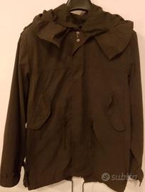 Parka verde uomo di mezza stagione 