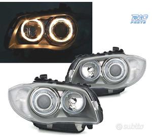 FARI BMW E81 E87 E82 E88 ANGEL EYES FONDO CROMATO 