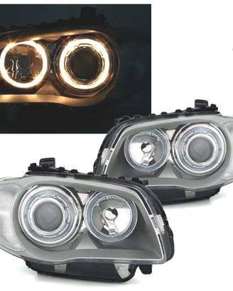 FARI BMW E81 E87 E82 E88 ANGEL EYES FONDO CROMATO 