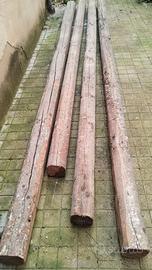 Travi legno spessore 12/15cm,lunghe 4.30 a 4.80